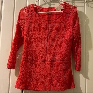 Skies are blue lace blouse-small like new